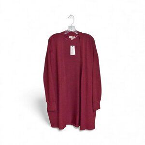 Philosophy Long Sleeve Open Front Longline Cardigan Sweater Size L